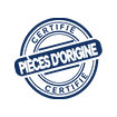 utilisation de pièces d'origine